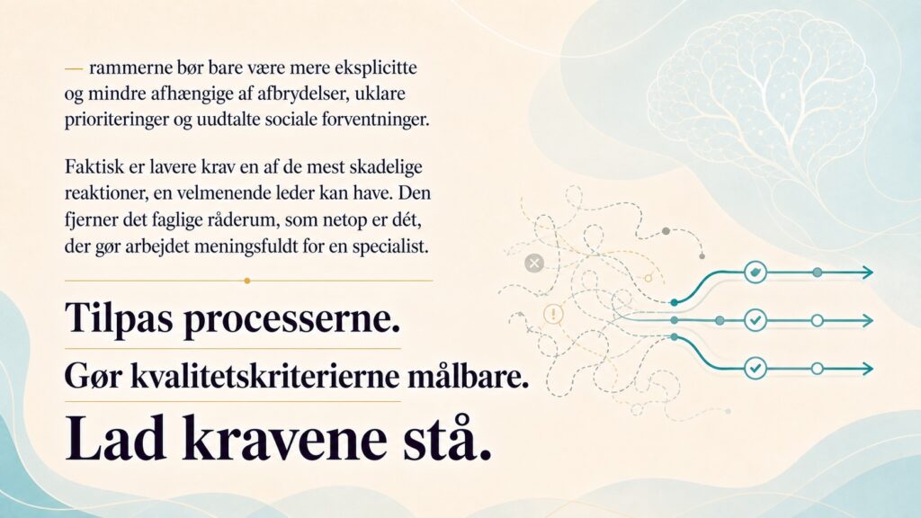 medarbejder leverer ikke efter stress