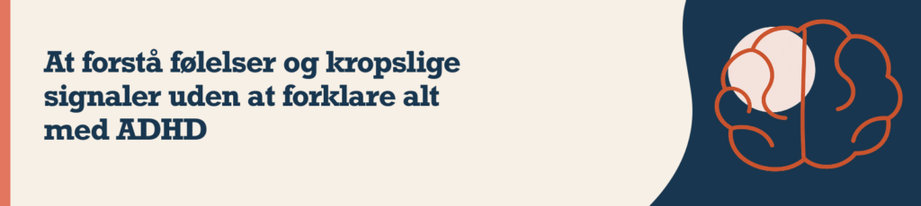 Voksen arbejder med sin selvforståelse og fremtid efter at have fået en ADHD-diagnose.
